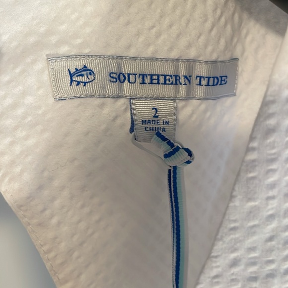 Southern Tide Baxlee Seersucker Dress. White. Size 2 (2) 4 (1). NWT - Picture 3 of 5